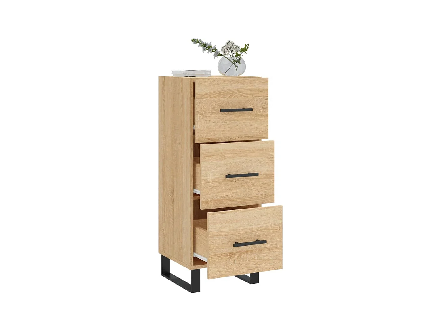 Buffet | Bahut | Meuble de rangement Chêne sonoma 34,5x34x90 cm Bois d'ingénierie