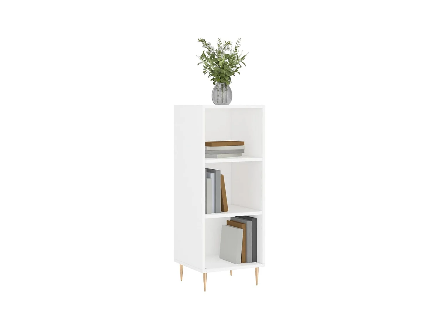 Buffet | Bahut | Meuble de rangement blanc 34,5x32,5x90 cm bois d'ingénierie