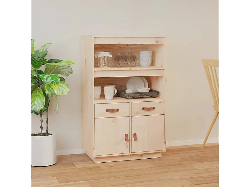 Buffet | Bahut | Meuble de rangement haut 67x40x108,5 cm Bois massif de pin
