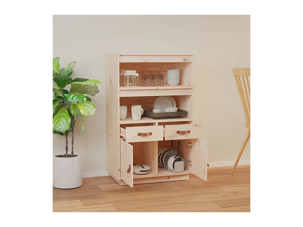Buffet | Bahut | Meuble de rangement haut 67x40x108,5 cm Bois massif de pin