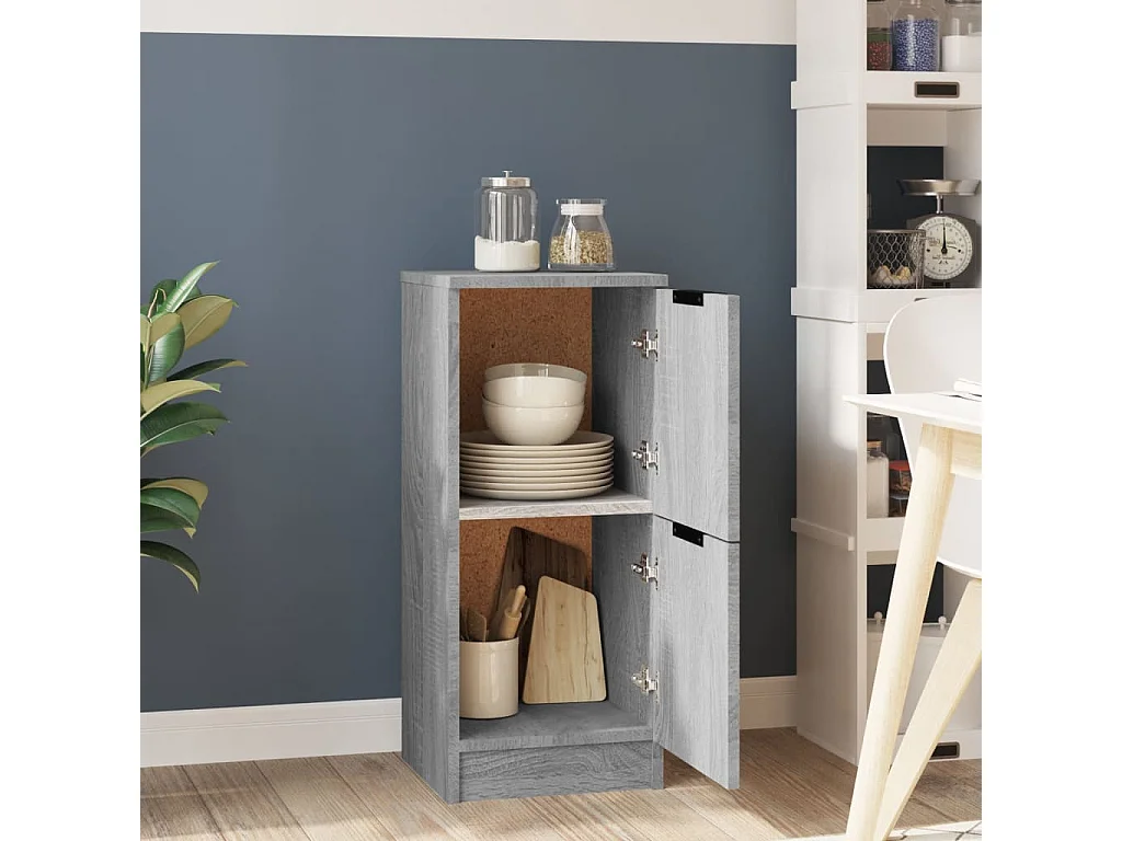 Buffet | Bahut | Meuble de rangement Sonoma gris 30x30x70 cm Bois d'ingénierie