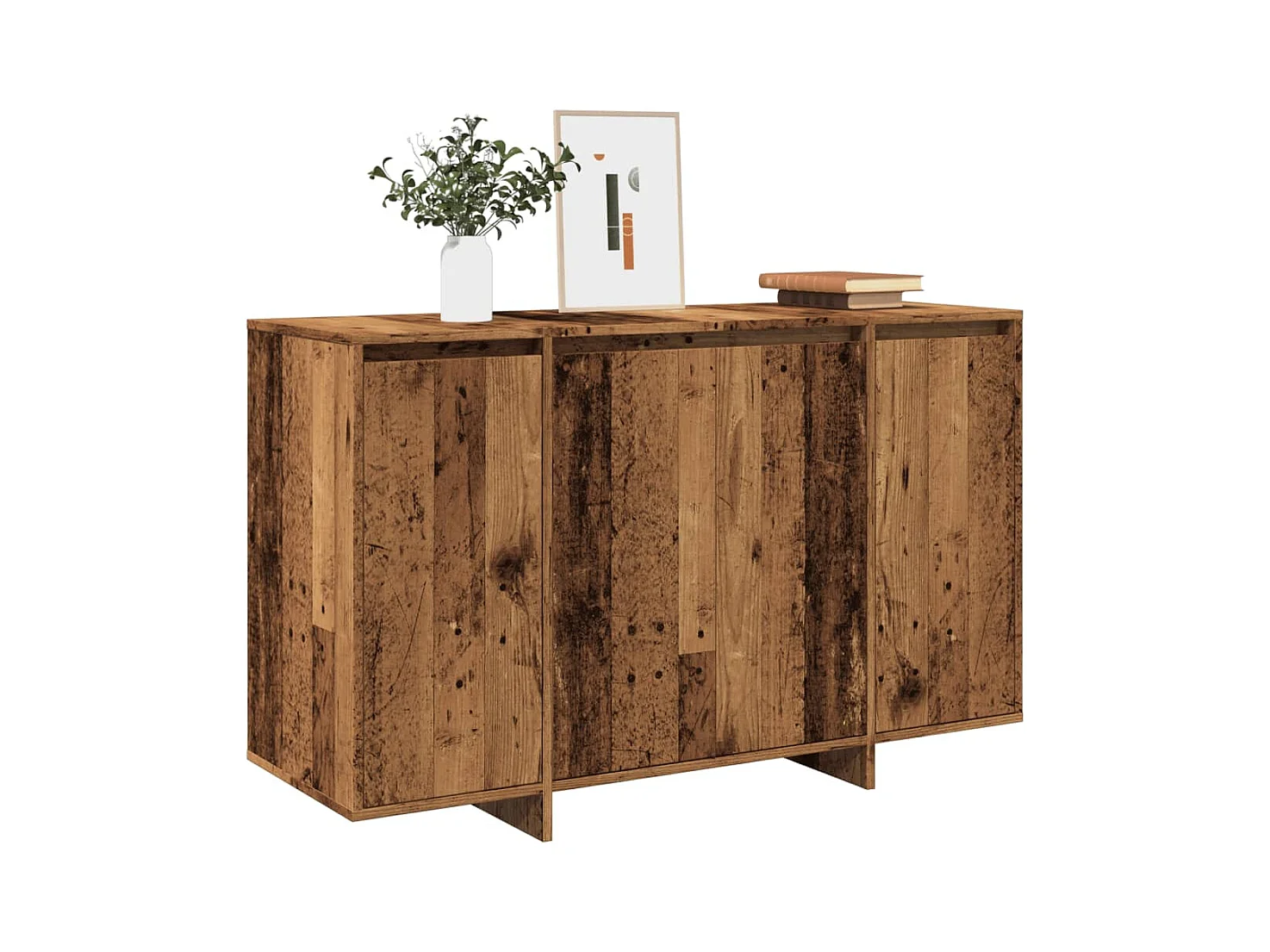 Credenza | Buffet | Armadio Legno Antico 120x41x75 cm in Legno Multistrato