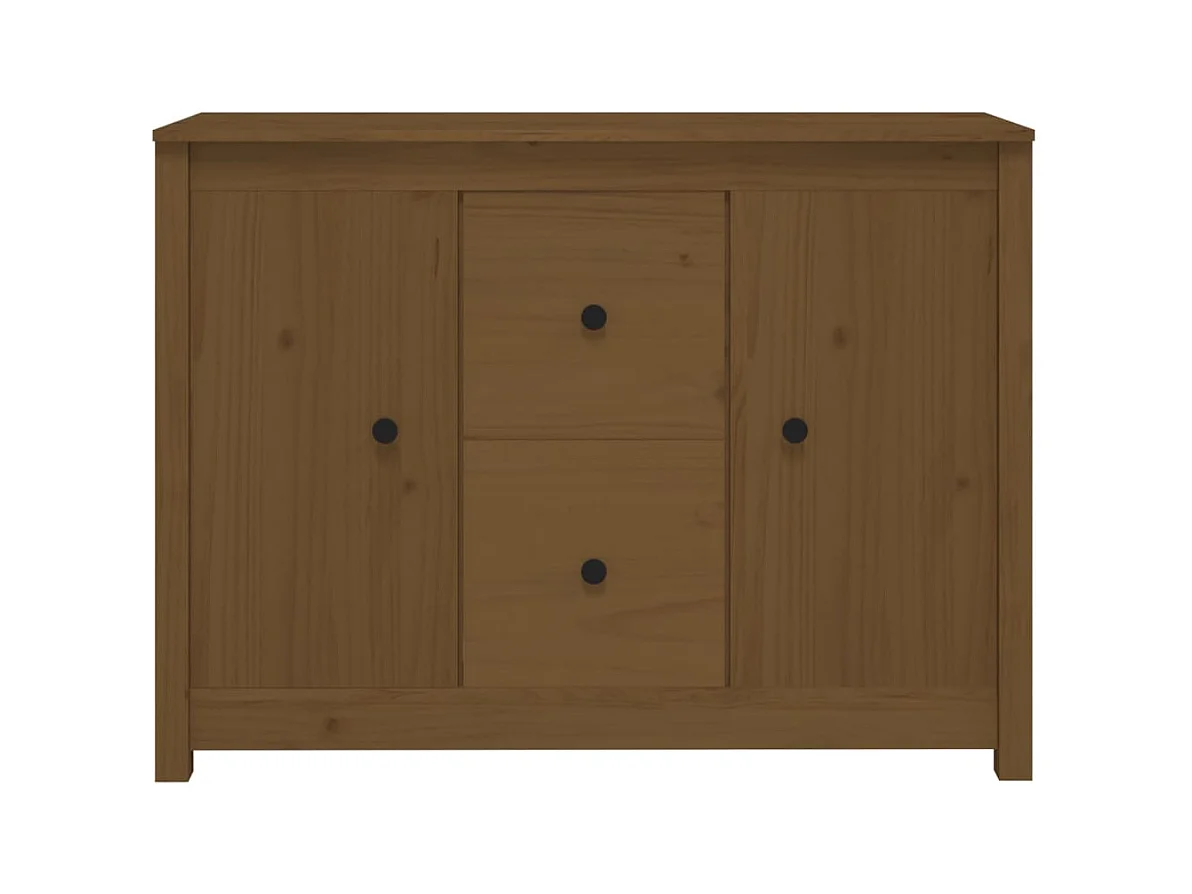 Credenza | Buffet | Armadio ambra 100x35x74 cm in Legno Massello di Pino