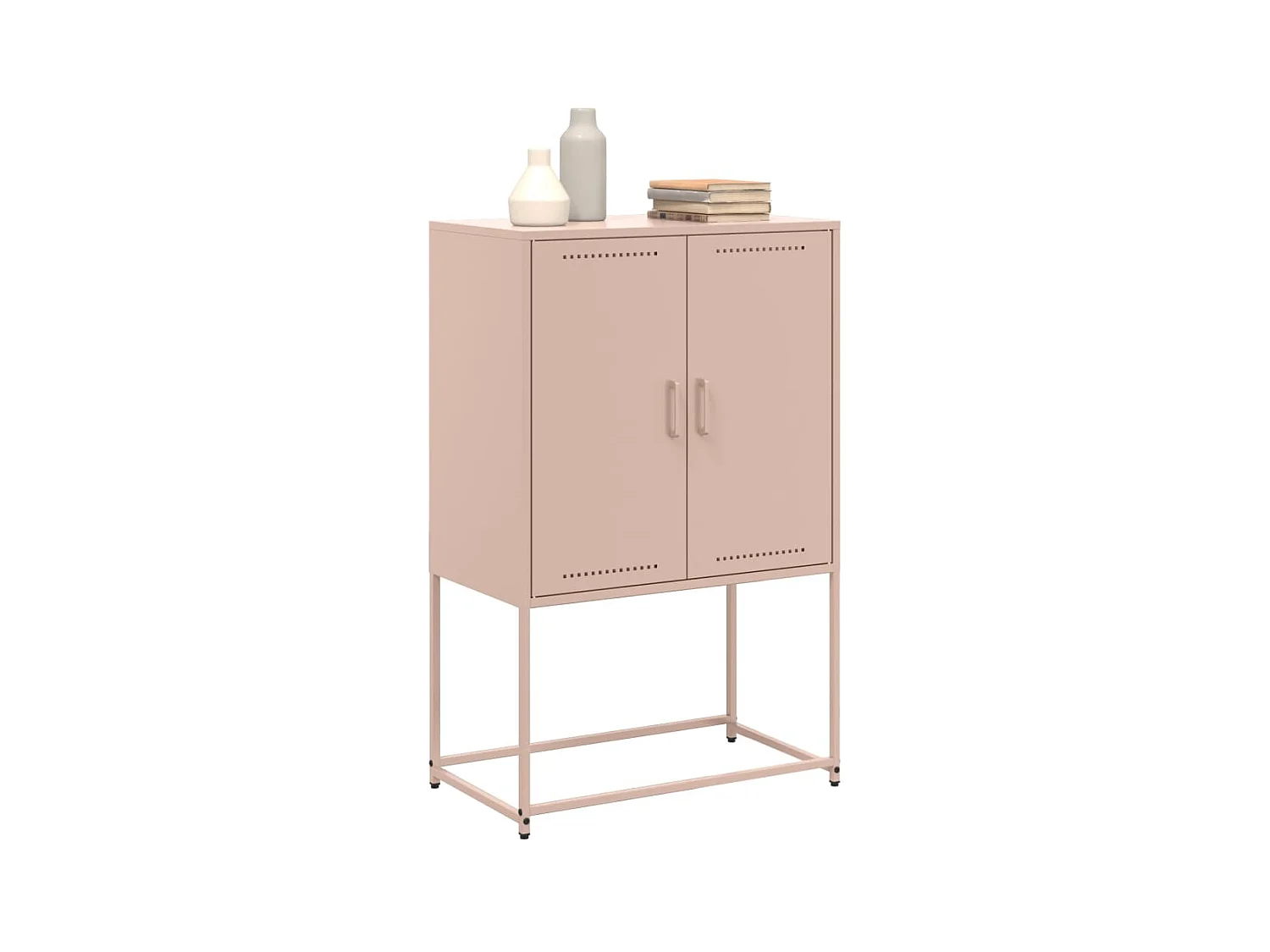 Credenza | Buffet | Armadio Rosa 68,5x38,5x107 cm in Acciaio