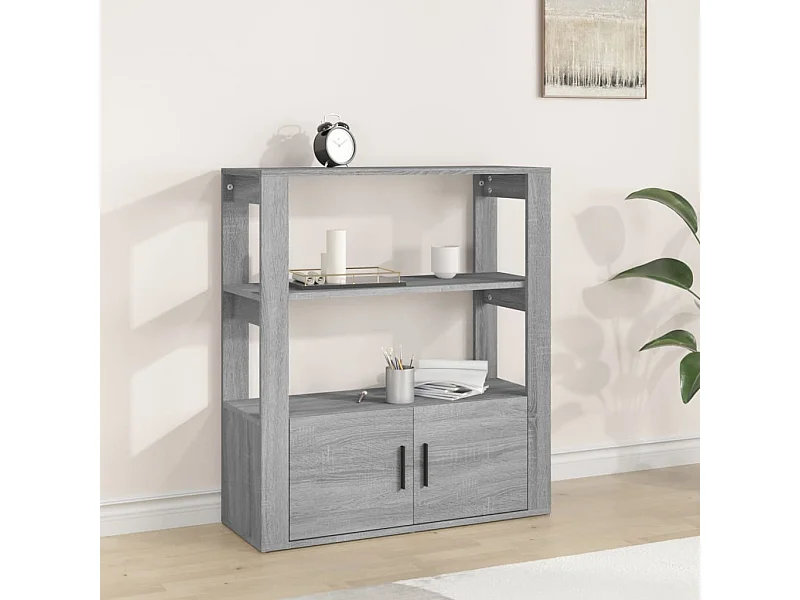 Buffet | Bahut | Meuble de rangement Sonoma gris 80x30x90 cm Bois d'ingénierie