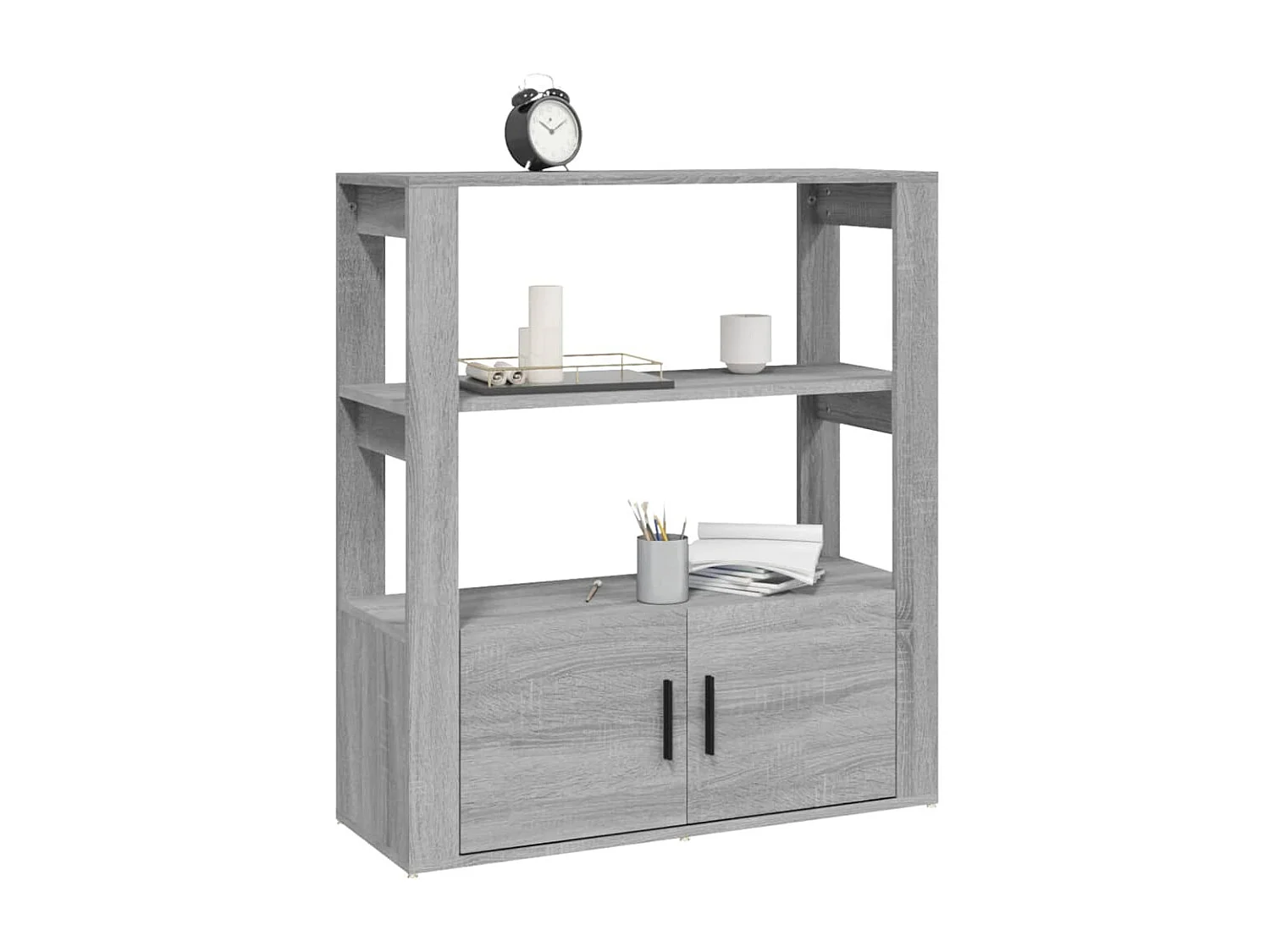 Buffet | Bahut | Meuble de rangement Sonoma gris 80x30x90 cm Bois d'ingénierie