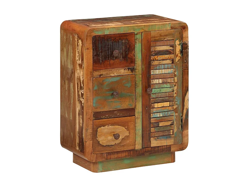 Buffet | Bahut | Meuble de rangement avec 3 tiroirs 55x30x70 cm bois de récupération massif