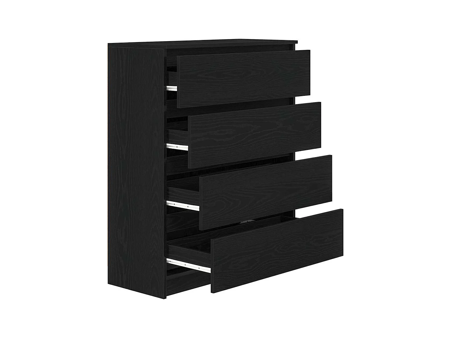 Buffet | Bahut | Meuble de rangement chêne noir 80x35x99 cm bois d’ingénierie