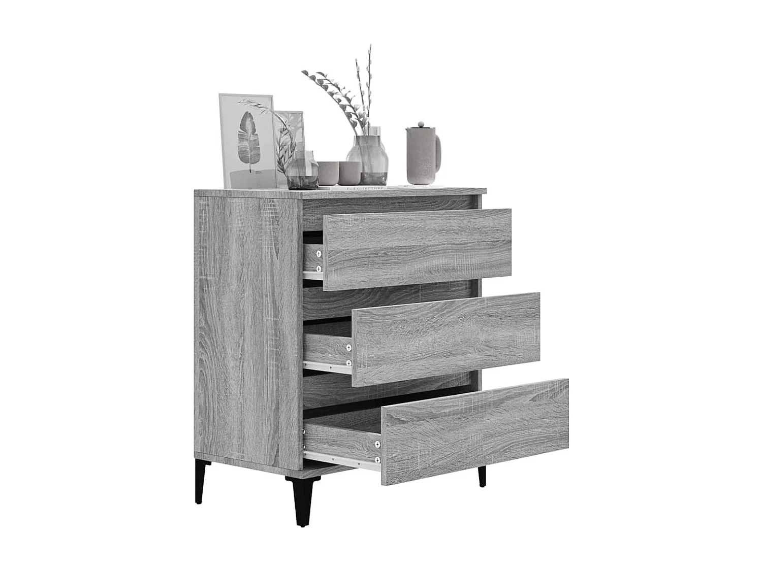 Buffet | Bahut | Meuble de rangement Sonoma gris 60x35x70 cm Bois d'ingénierie