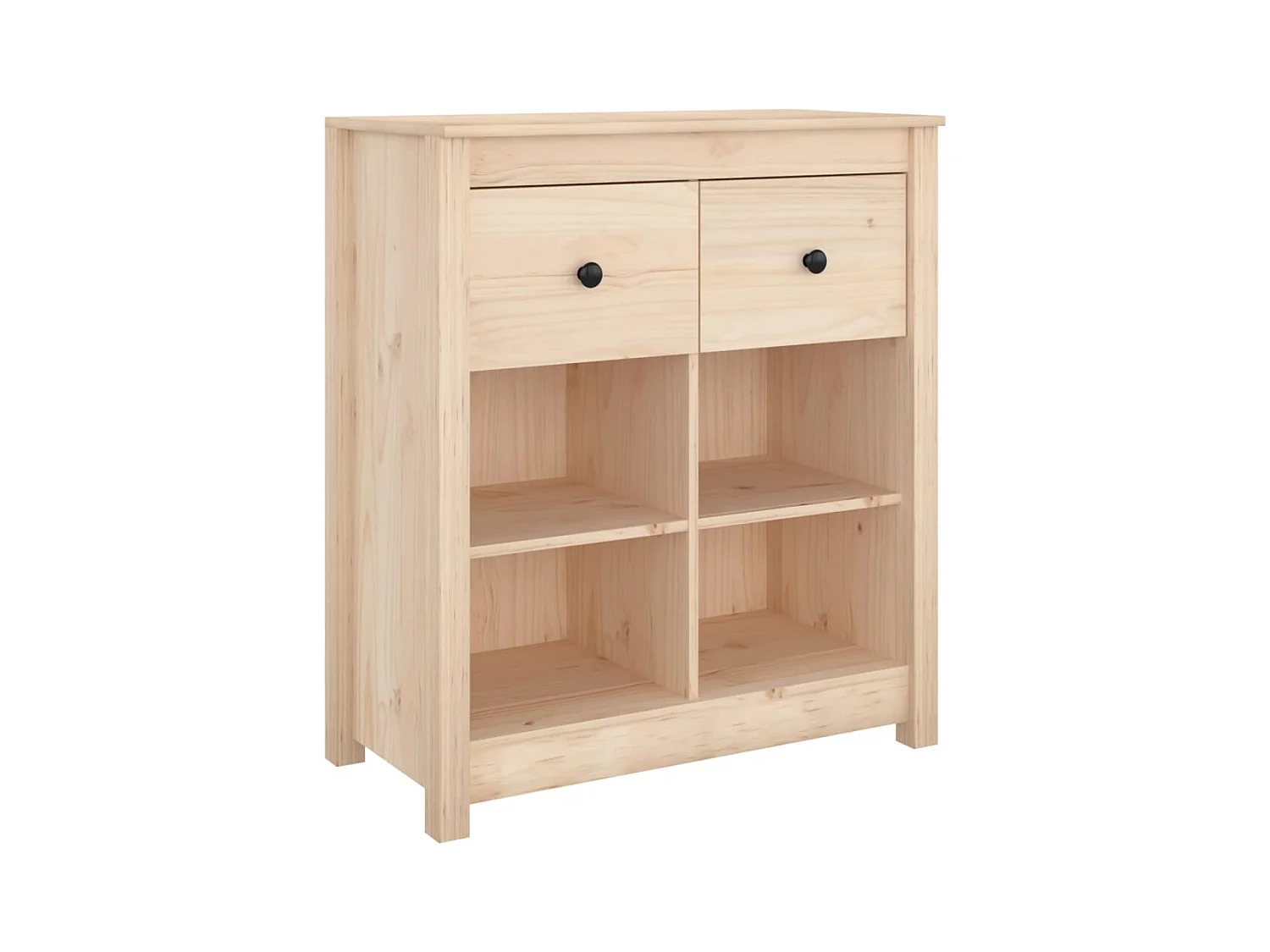 Credenza | Buffet | Armadio 70x35x80 cm in Legno Massello di Pino