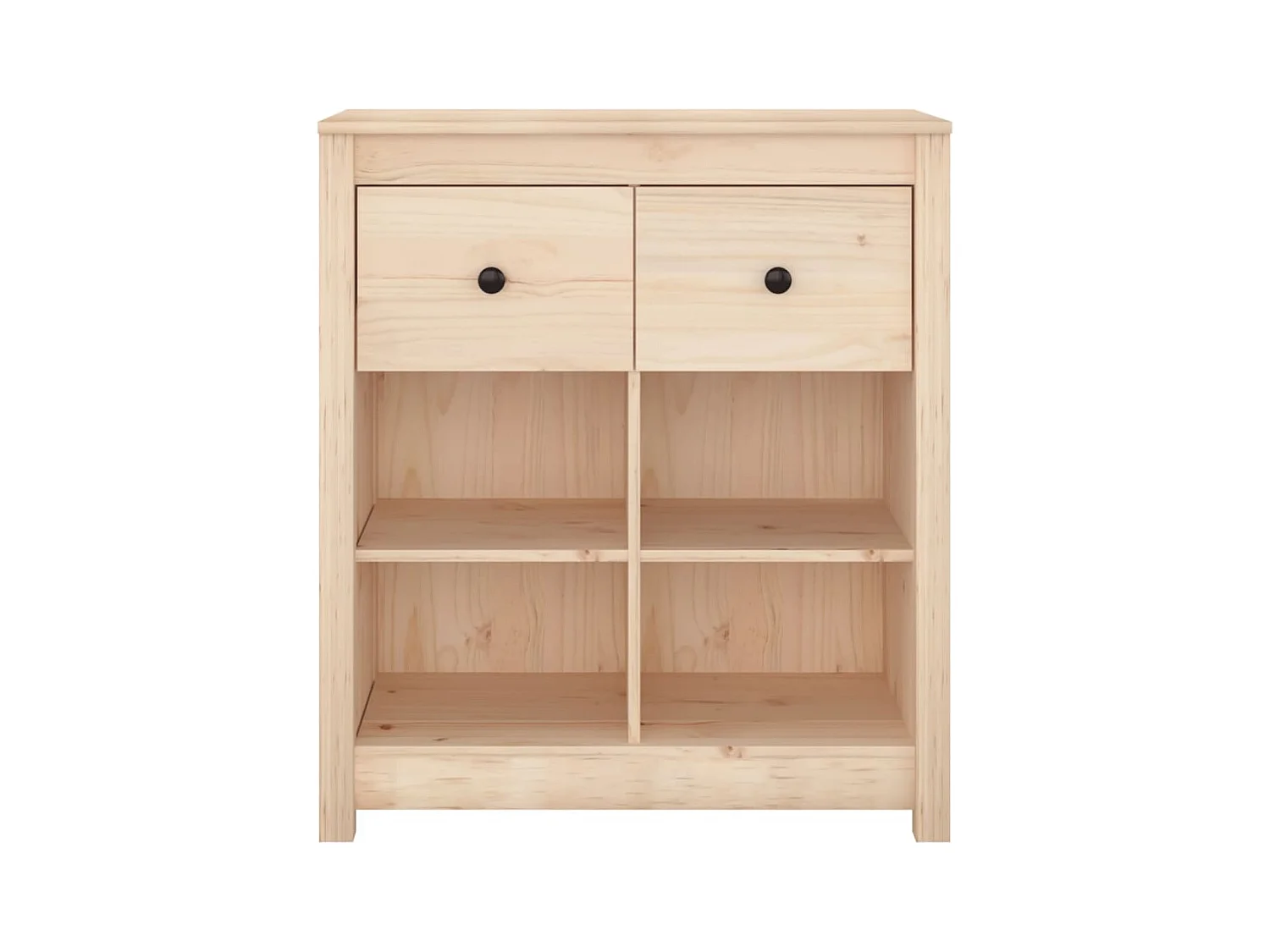 Credenza | Buffet | Armadio 70x35x80 cm in Legno Massello di Pino