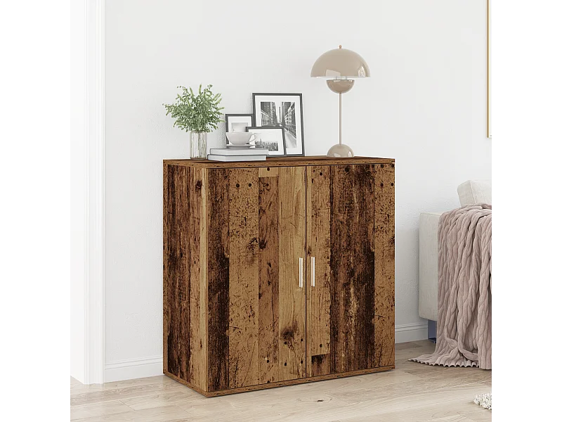Buffet | Bahut | Meuble de rangement en Bois Vieilli 79x38x80 cm en Bois Ingénierie