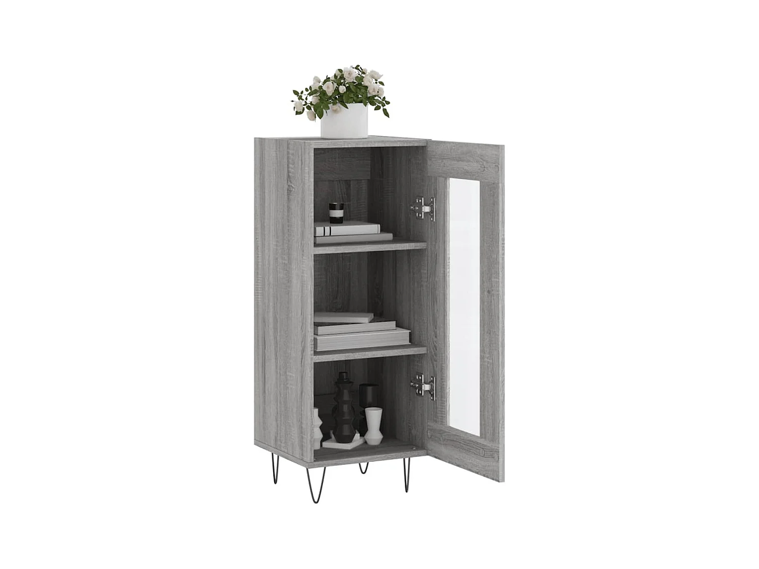 Credenza | Buffet | Armadio Grigio Sonoma 34,5x34x90 cm in Legno Multistrato