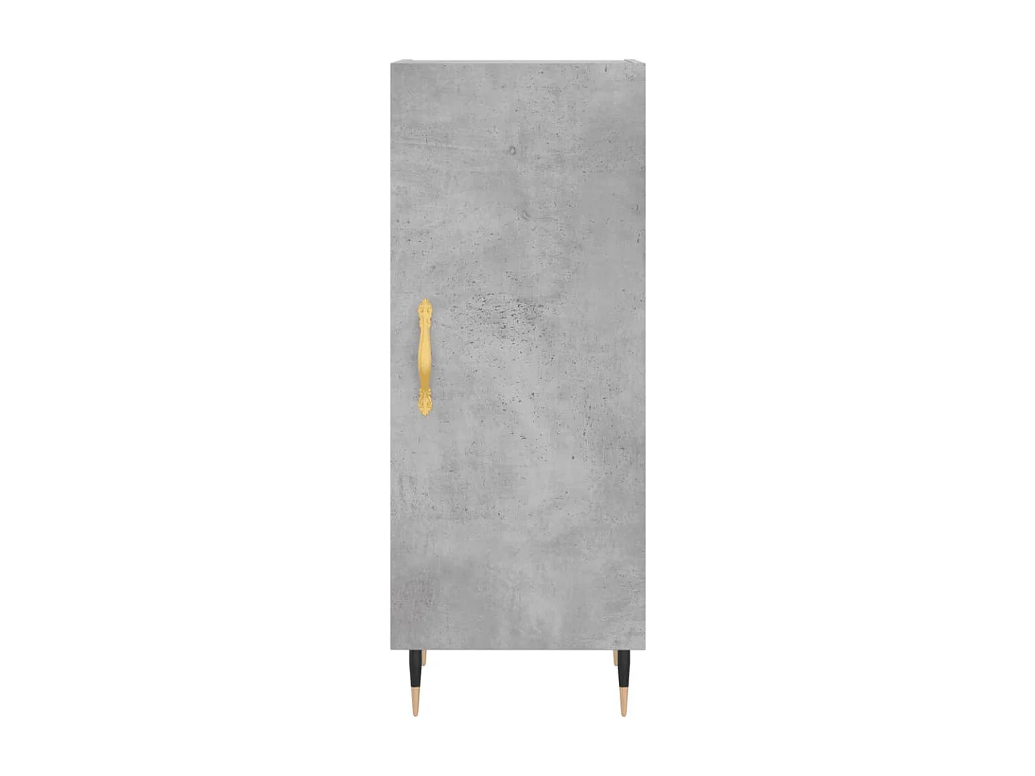 Credenza | Buffet | Armadio Grigio Cemento 34,5x34x180 cm in Legno Multistrato
