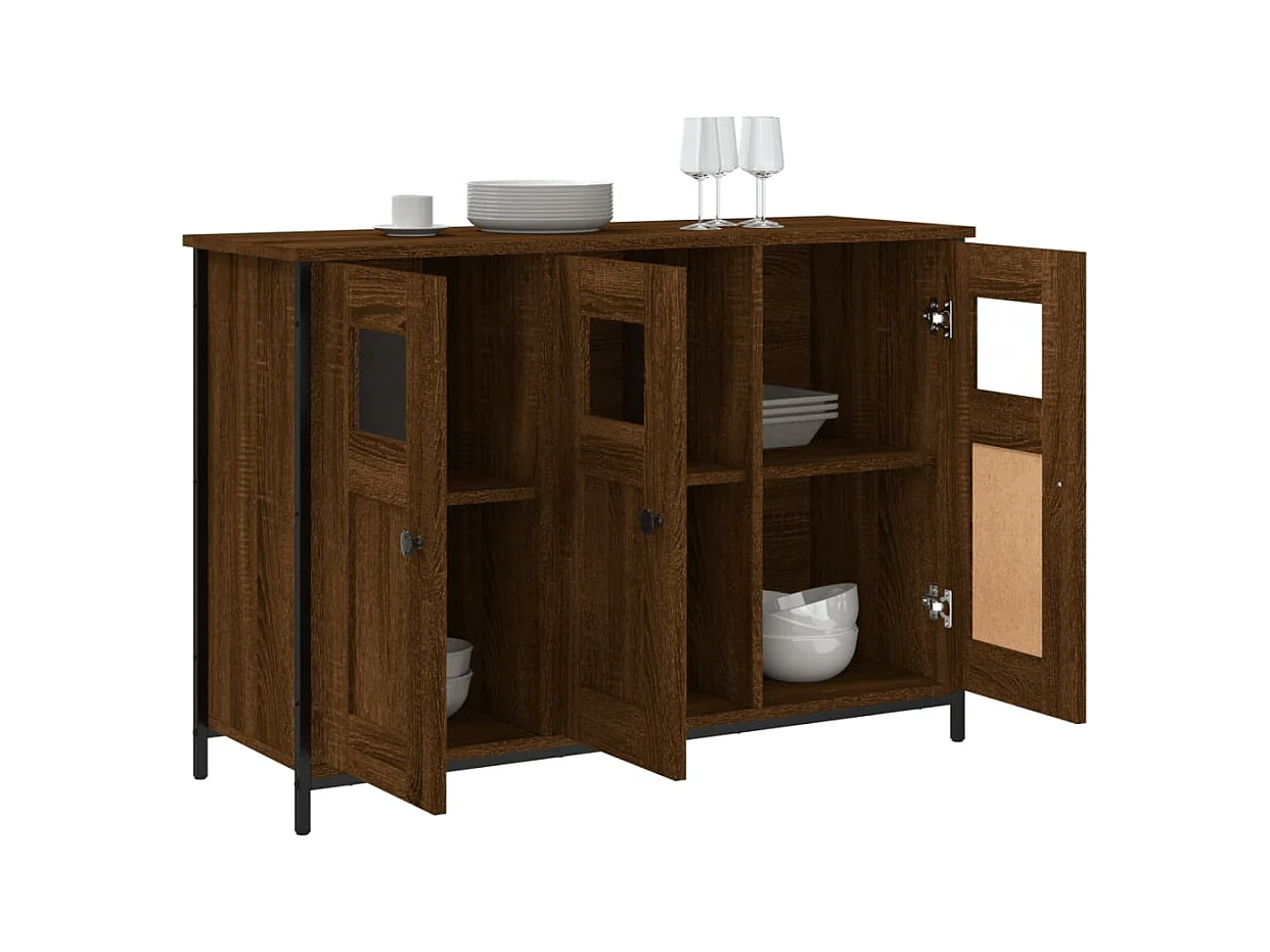 Buffet | Bahut | Meuble de rangement chêne marron 100x35x70 cm bois d'ingénierie