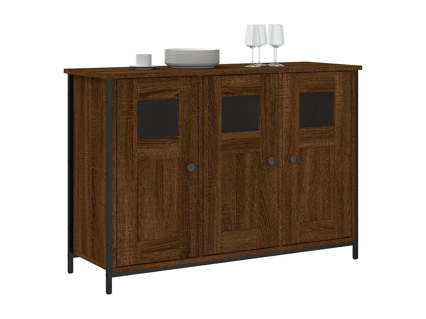 Buffet | Bahut | Meuble de rangement chêne marron 100x35x70 cm bois d'ingénierie