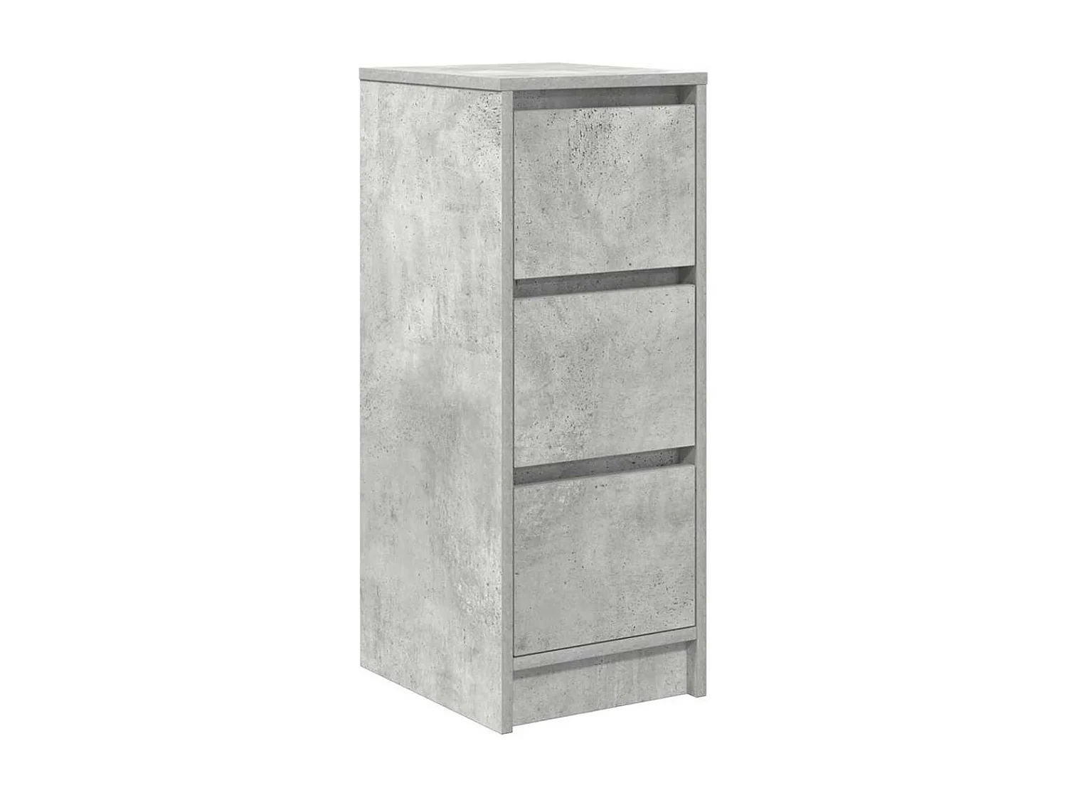 Buffet | Commode à tiroir | Meuble de rangement gris béton 29,5x34x76 cm bois d'ingénierie