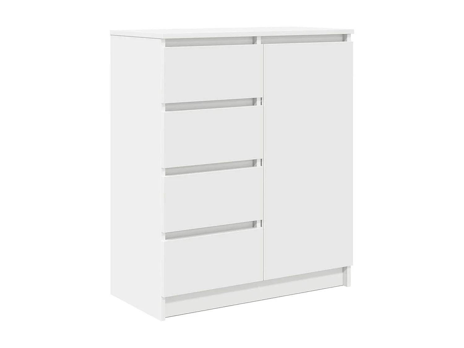 Buffet | Commode à tiroir | Meuble de rangement avec tiroirs blanc 71x35x84 cm bois d'ingénierie