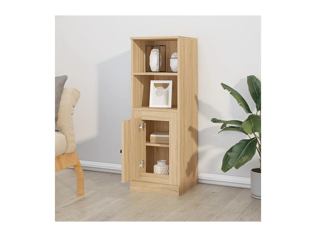 Credenza | Buffet | Armadio Rovere Sonoma 36x35,5x103,5 cm in Legno Multistrato