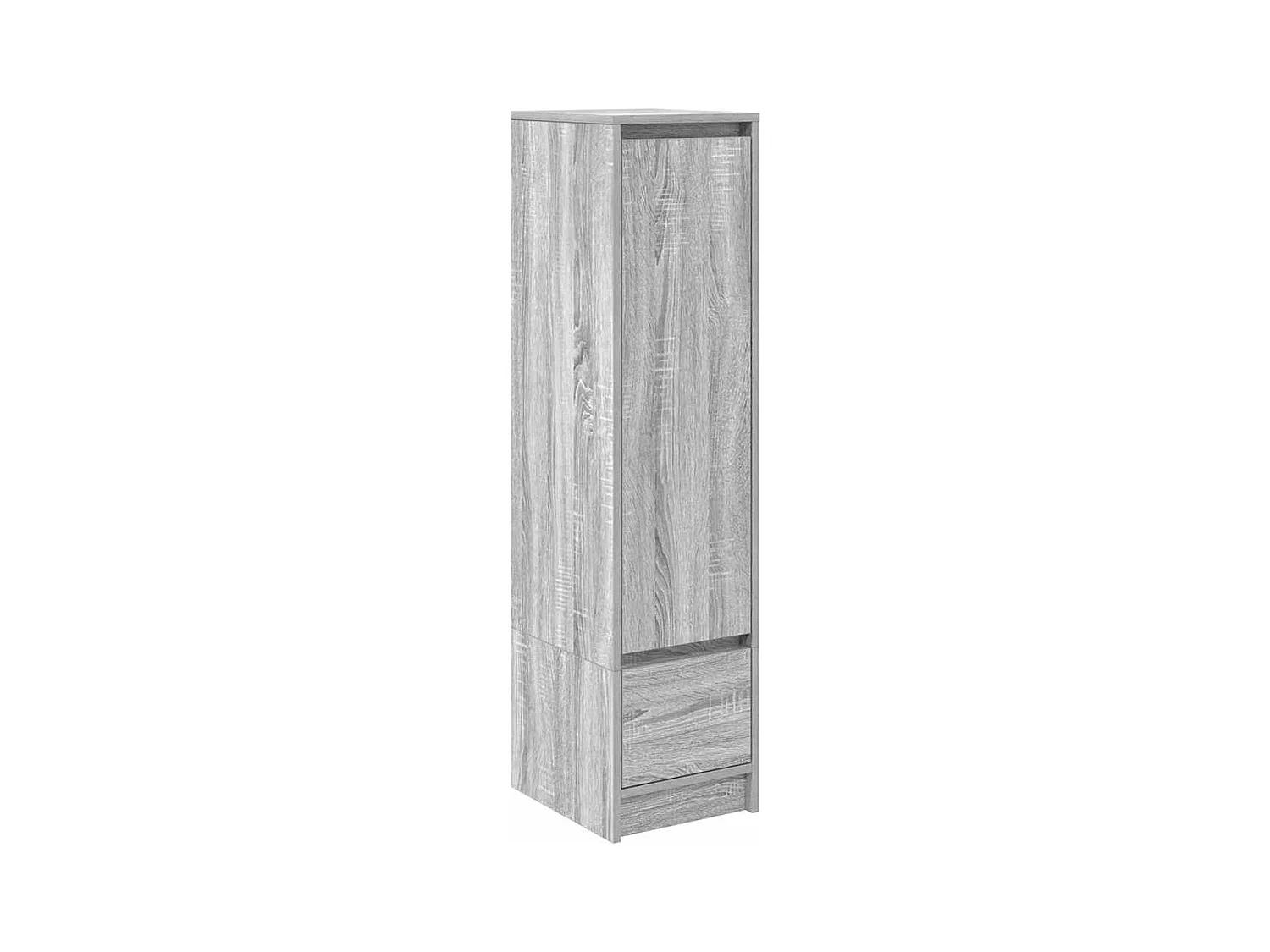 Credenza | Buffet | Armadio Grigio Sonoma 29,5x34x119,5 cm in Legno Multistrato