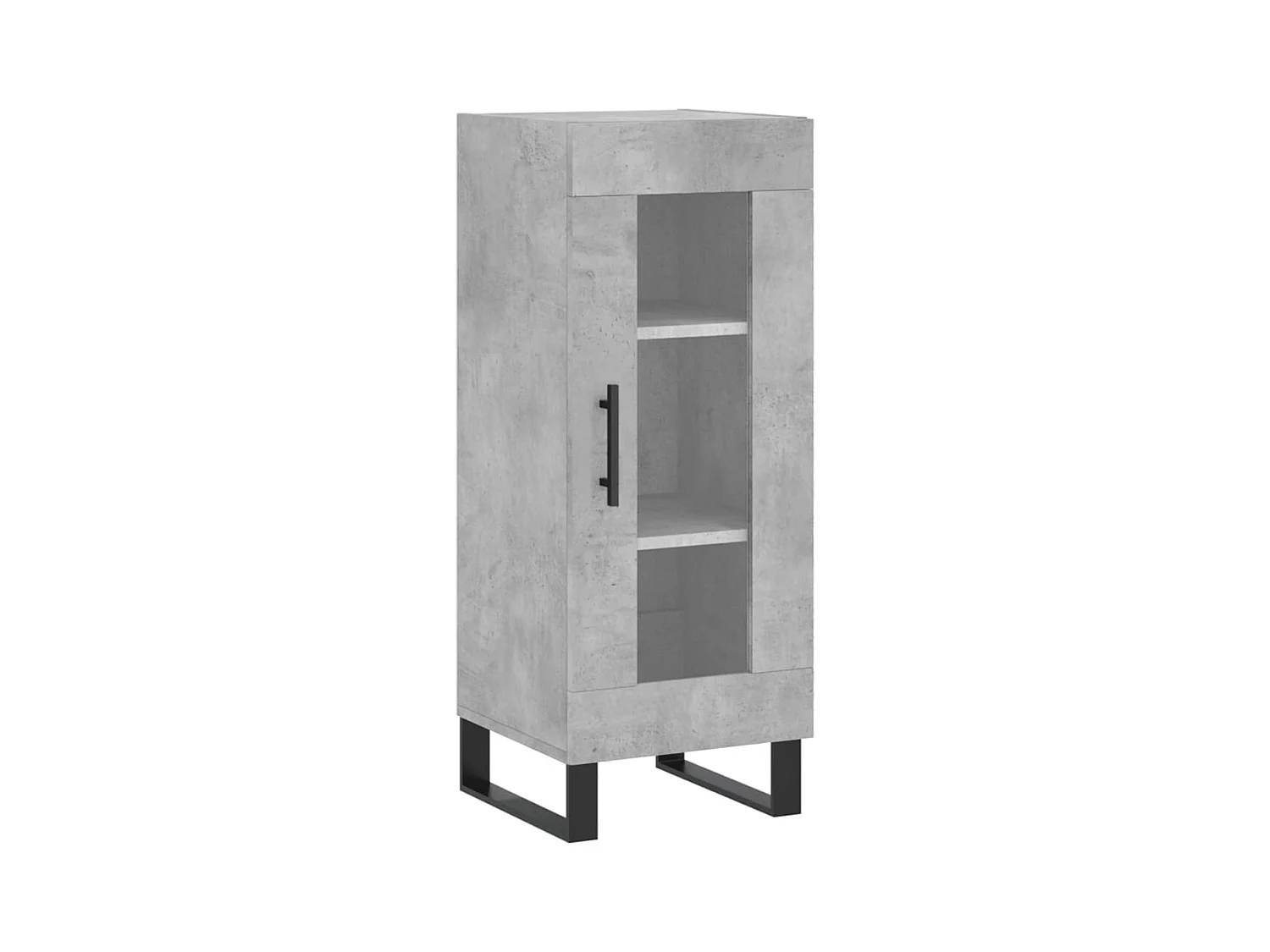 Buffet | Bahut | Meuble de rangement Gris béton 34,5x34x90 cm Bois d'ingénierie
