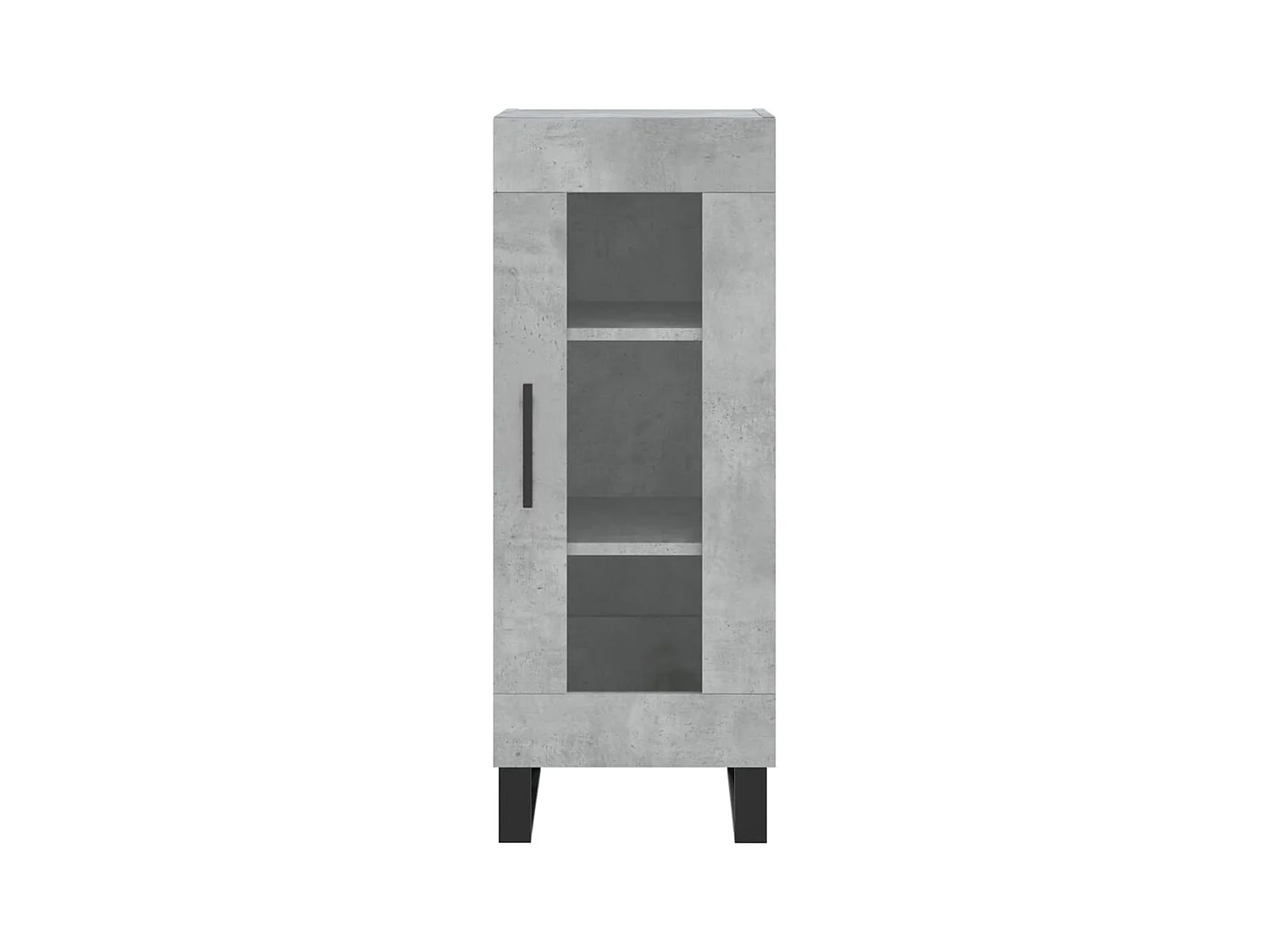 Buffet | Bahut | Meuble de rangement Gris béton 34,5x34x90 cm Bois d'ingénierie