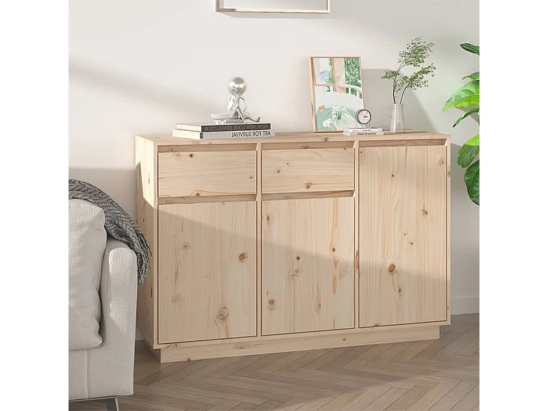 Buffet | Bahut | Meuble de rangement 110x34x75 cm bois massif de pin
