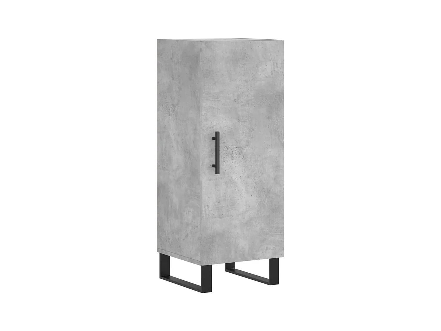 Credenza | Buffet | Armadio Grigio Cemento 34,5x34x90 cm in Legno Multistrato