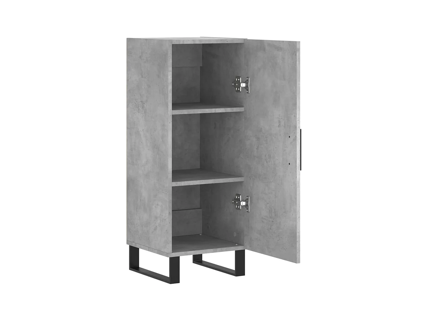 Credenza | Buffet | Armadio Grigio Cemento 34,5x34x90 cm in Legno Multistrato