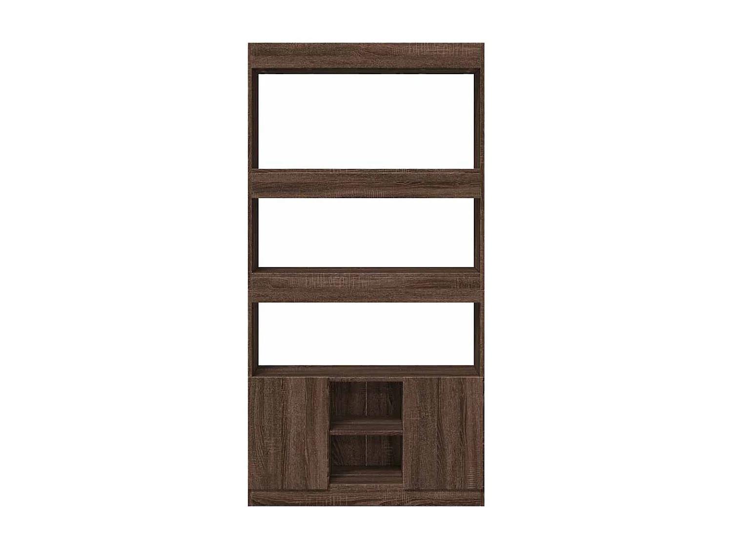 Buffet | Bahut | Meuble de rangement haut chêne marron 92x33x180 cm bois d'ingénierie