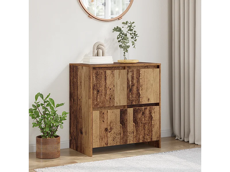 Buffet | Bahut | Meuble de rangement avec porte Bois ancien 70 x 41 x 75 cm Bois d'ingénierie