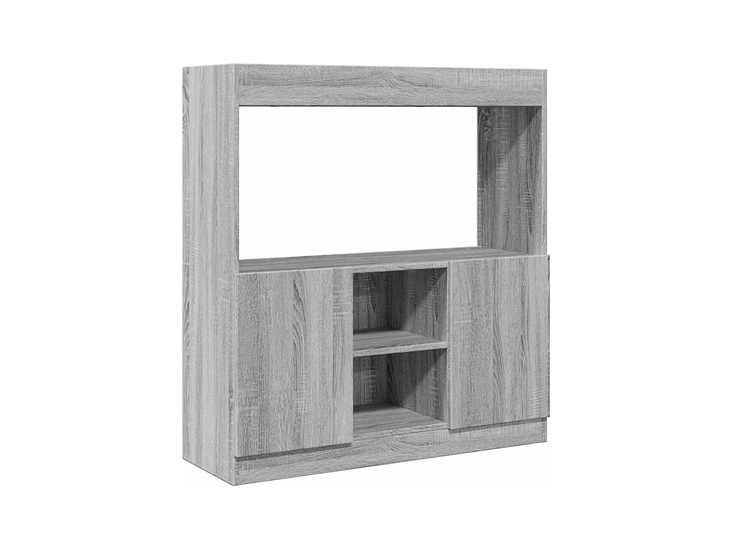 Credenza | Buffet | Armadio Grigio Sonoma 92x33x100 cm in Legno Multistrato