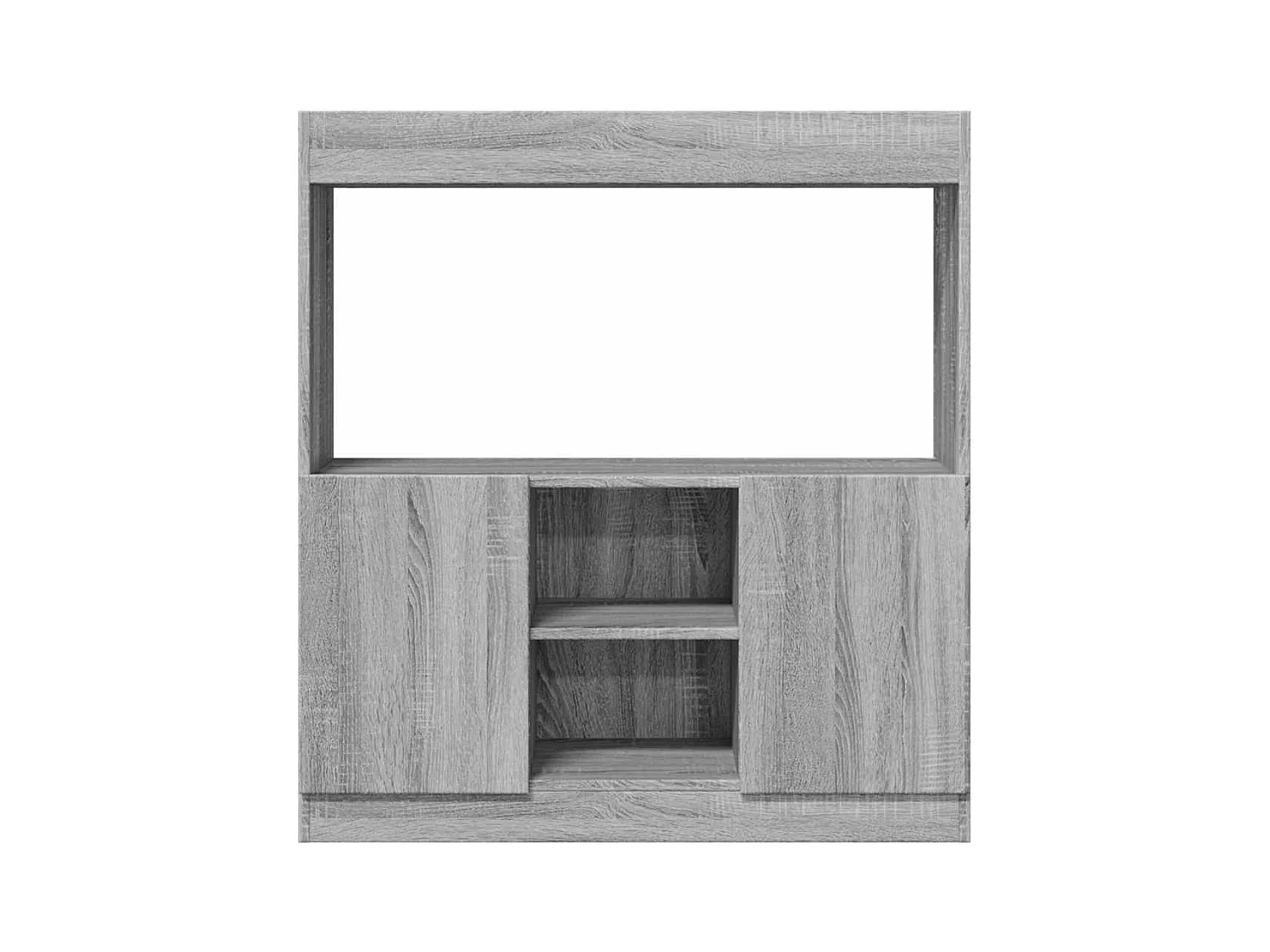 Credenza | Buffet | Armadio Grigio Sonoma 92x33x100 cm in Legno Multistrato