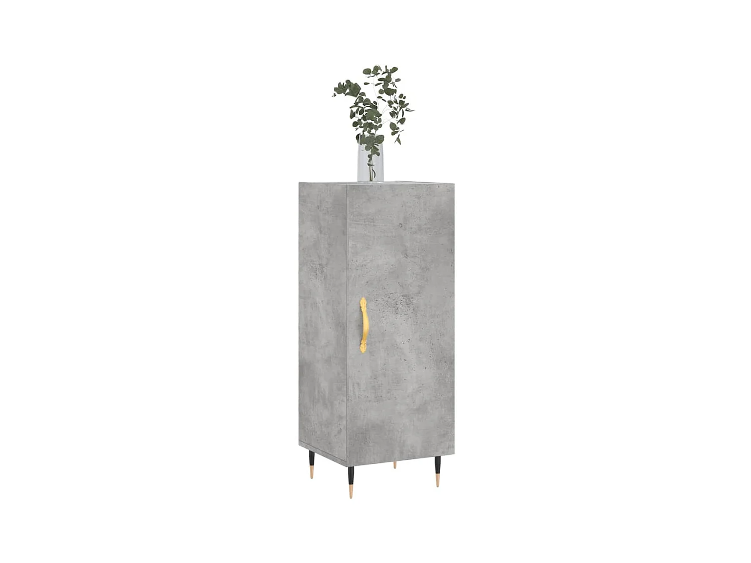 Credenza | Buffet | Armadio Grigio Cemento 34,5x34x90 cm in Legno Multistrato