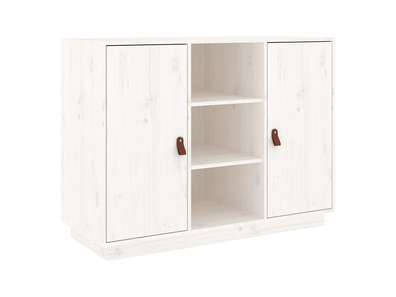 Buffet | Bahut | Meuble de rangement Blanc 100x40x75 cm Bois massif de pin