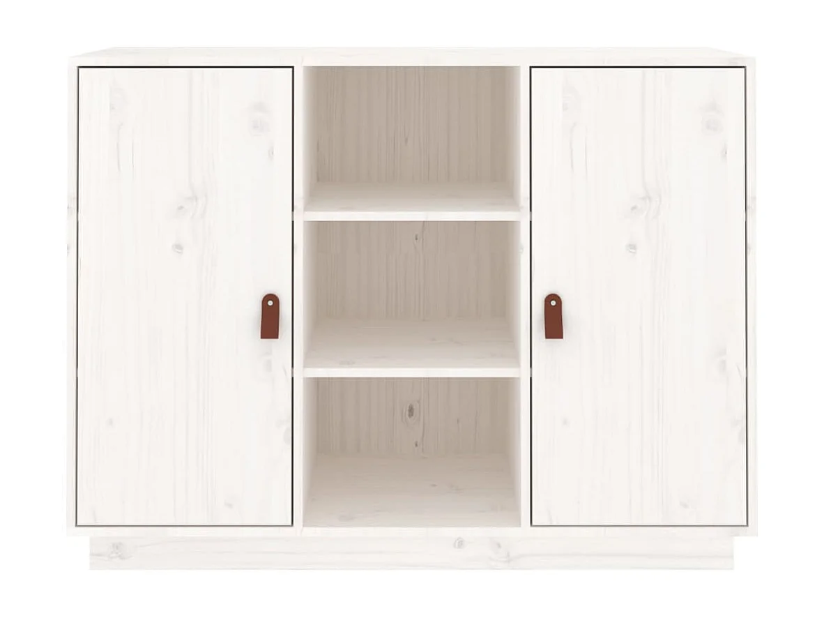 Buffet | Bahut | Meuble de rangement Blanc 100x40x75 cm Bois massif de pin