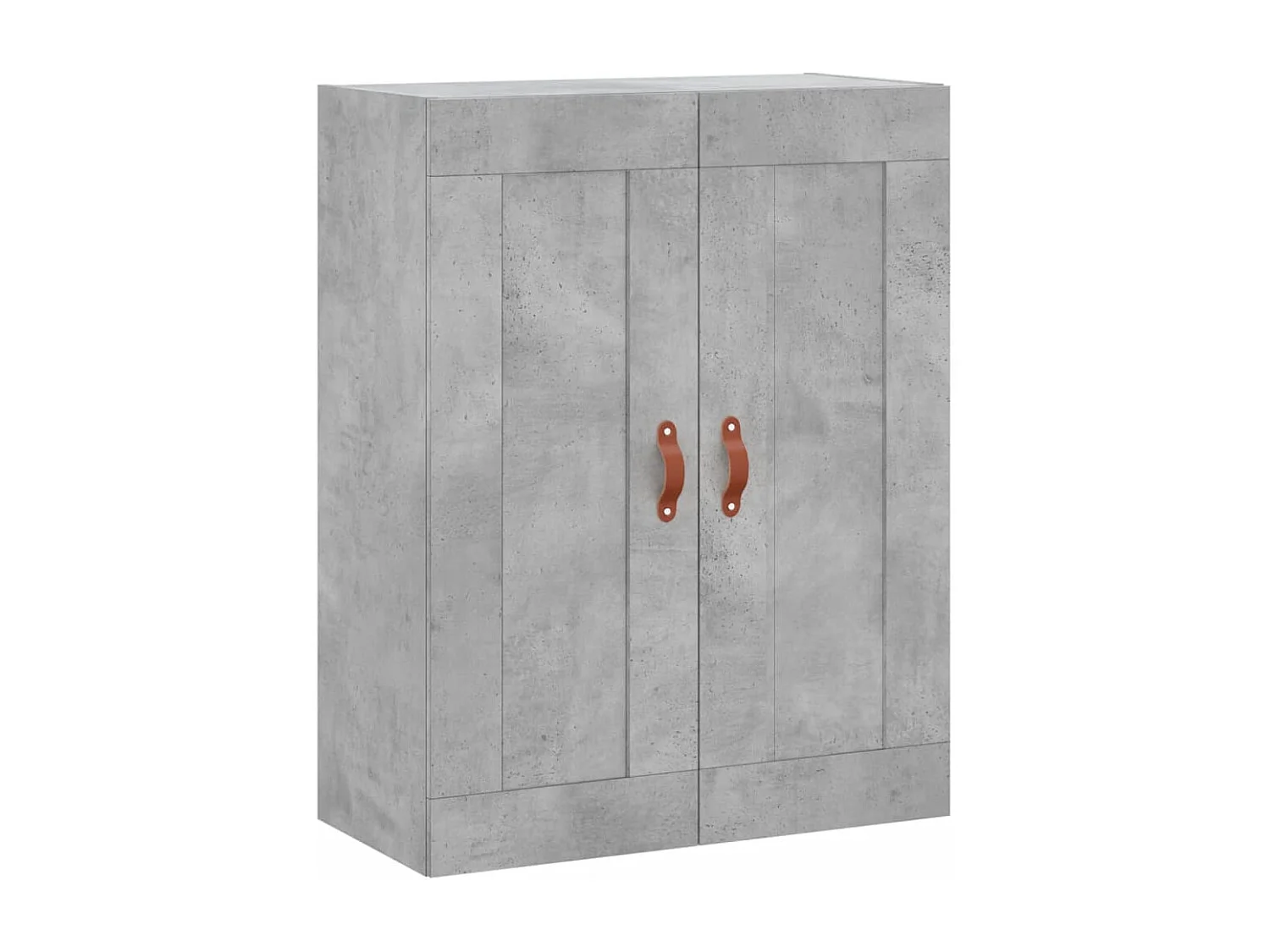 Buffet | Bahut | Meuble de rangement haut Gris béton 69,5x34x180 cm Bois d'ingénierie