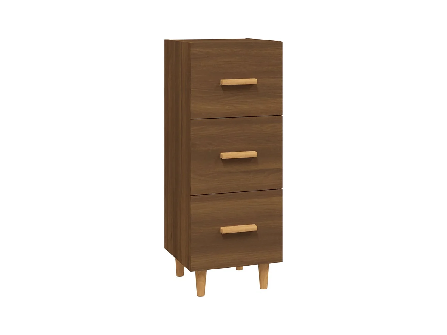 Credenza | Buffet | Armadio Rovere Marrone 34,5x34x90 cm in Legno Multistrato