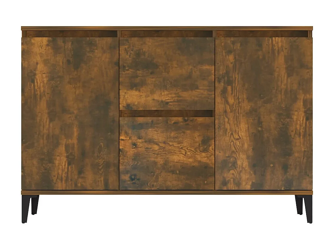 Buffet | Commode à tiroir | Meuble de rangement Chêne fumé 104x35x70 cm Bois d'ingénierie