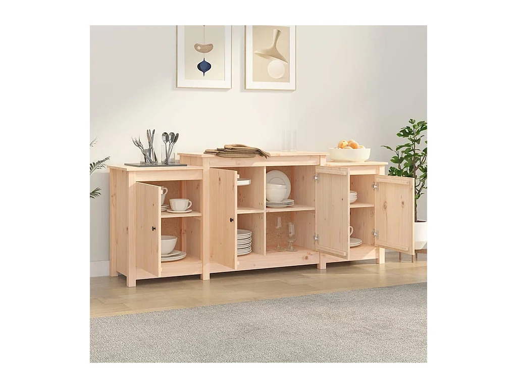 Buffet | Bahut | Meuble de rangement 164x37x68 cm Bois massif de pin