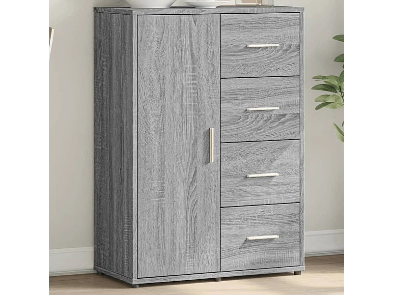 Credenza | Buffet | Armadio Grigio Sonoma 60x31x84 cm in Legno Multistrato