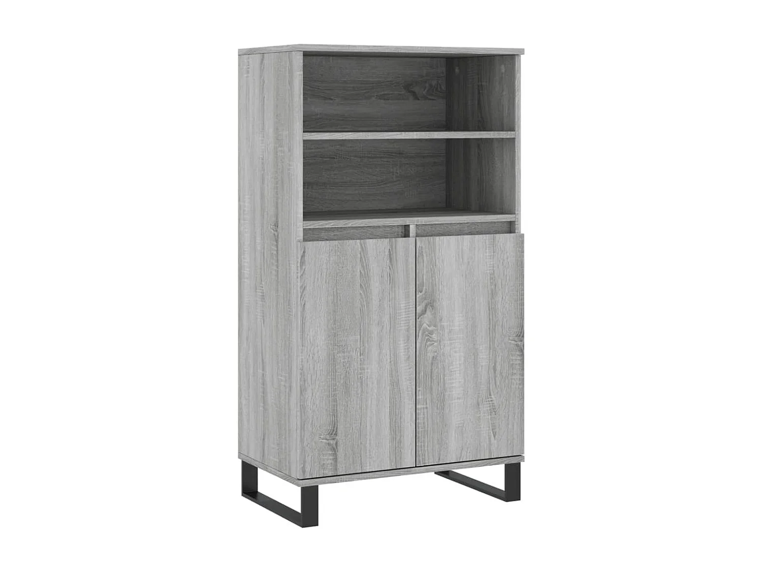 Buffet | Bahut | Meuble de rangement haut Sonoma gris 60x36x110 cm Bois d'ingénierie