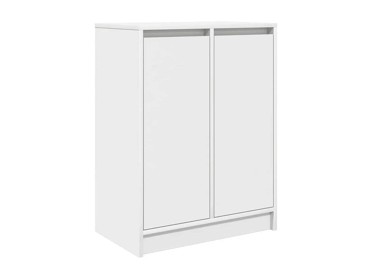 Buffet | Bahut | Meuble de rangement blanc 57x34x76 cm bois d'ingénierie