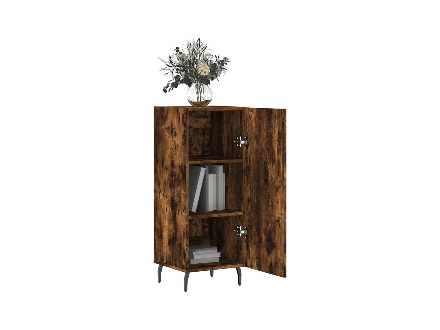 Credenza | Buffet | Armadio Rovere Fumo 34,5x34x90 cm in Legno Multistrato