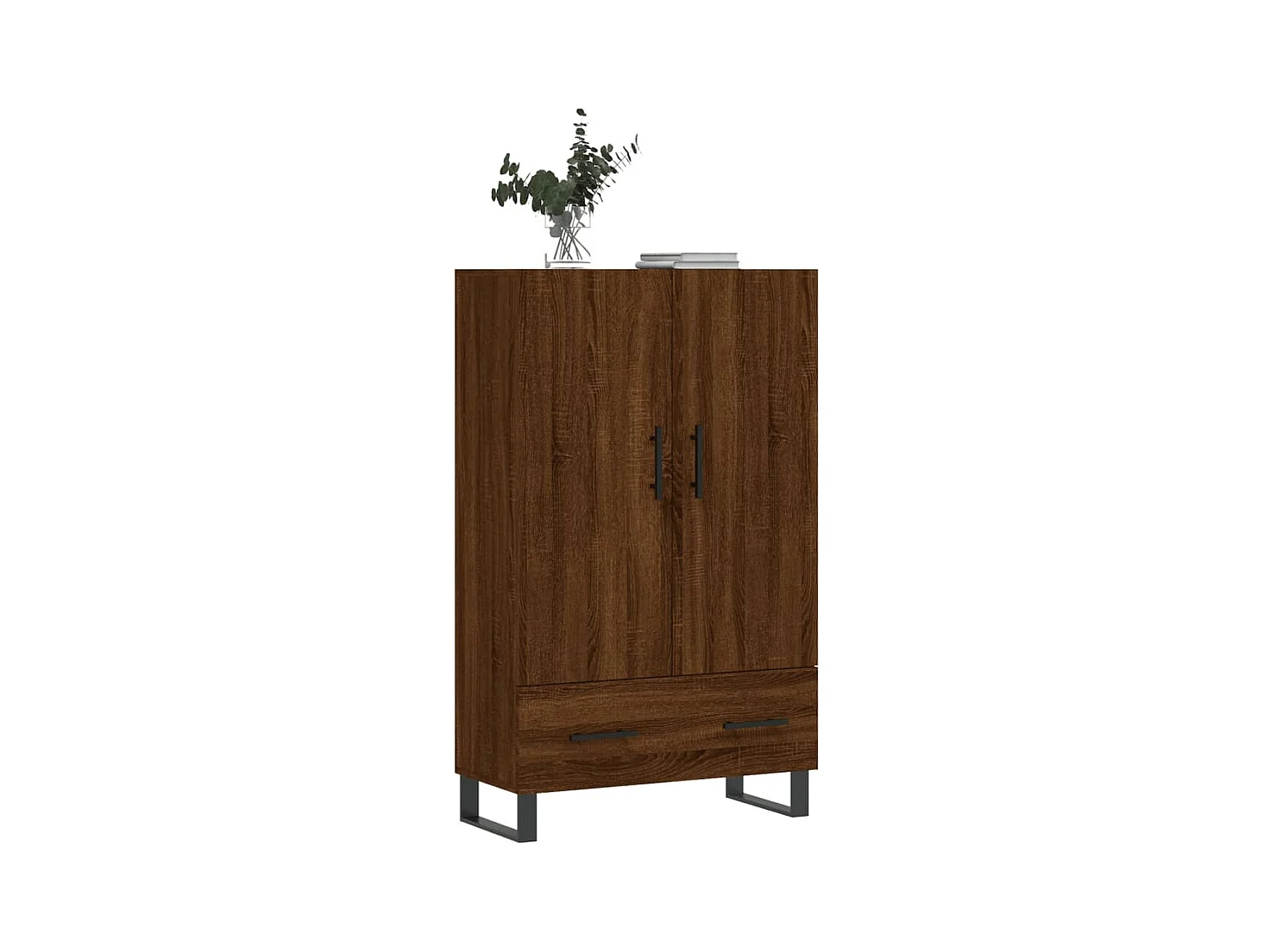 Credenza | Buffet | Armadio Rovere Marrone 69,5x31x115 cm in Legno Multistrato