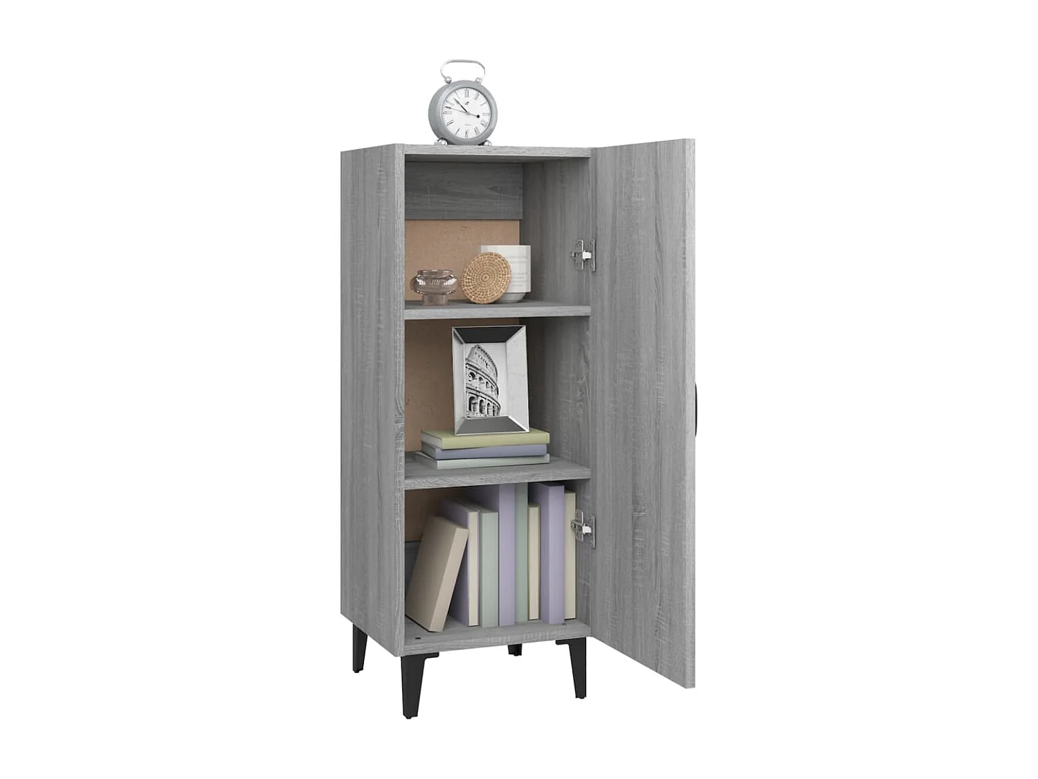 Credenza | Buffet | Armadio Grigio Sonoma 34,5x34x90 cm in Legno Multistrato