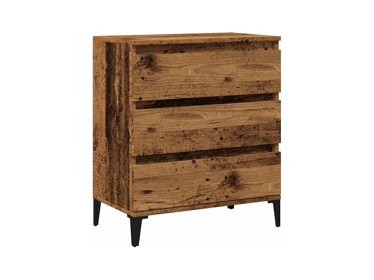 Buffet | Commode à tiroir | Meuble de rangement vieux bois 60x35x70 cm bois d'ingénierie