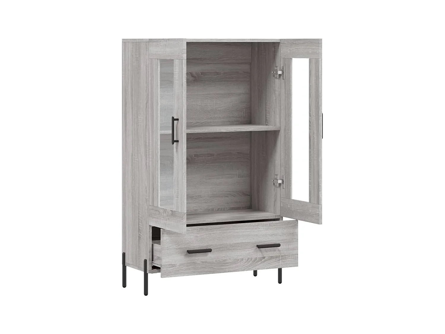 Buffet | Bahut | Meuble de rangement haut sonoma gris 69,5x31x115 cm bois d'ingénierie