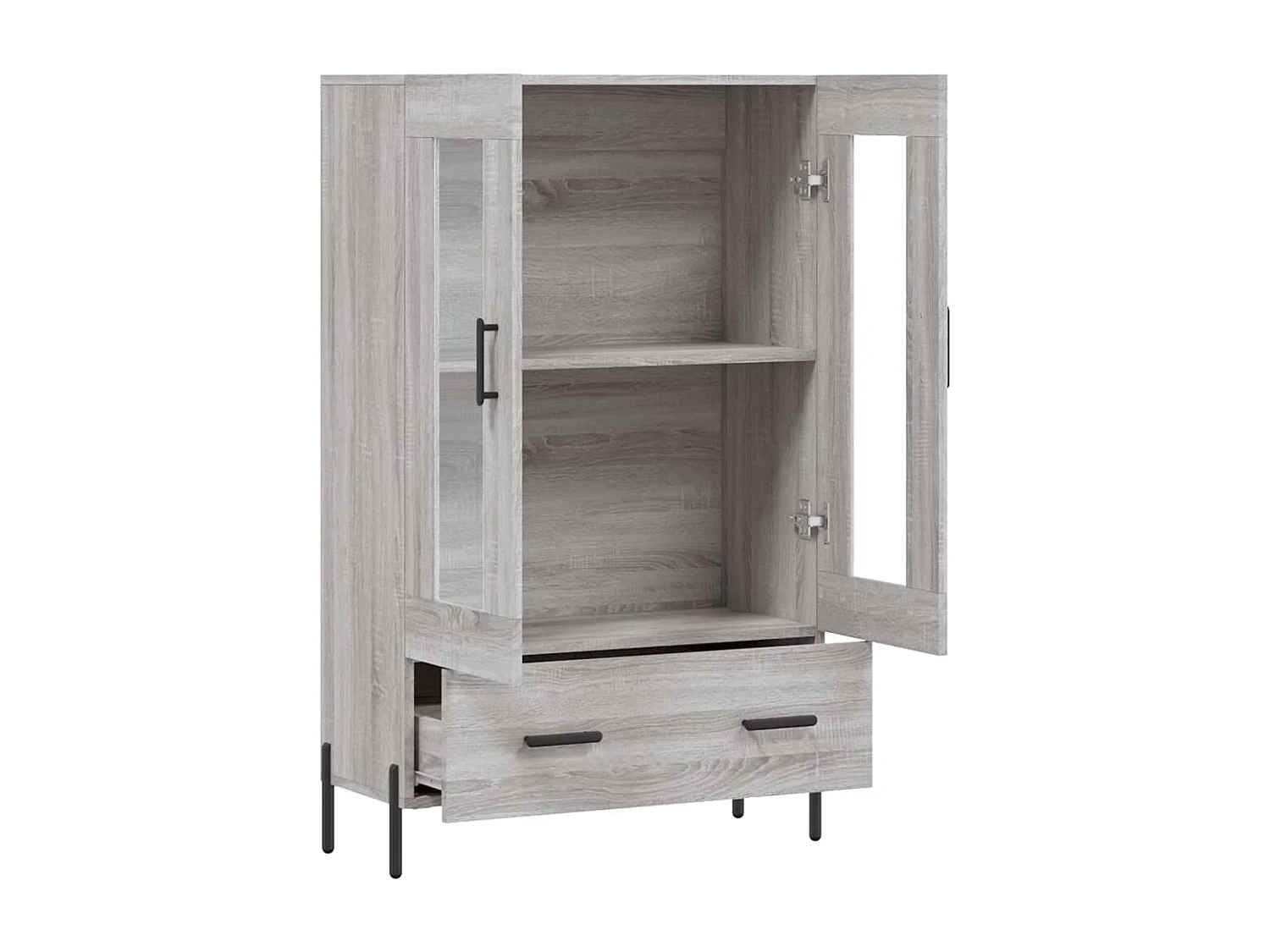 Buffet | Bahut | Meuble de rangement haut sonoma gris 69,5x31x115 cm bois d'ingénierie