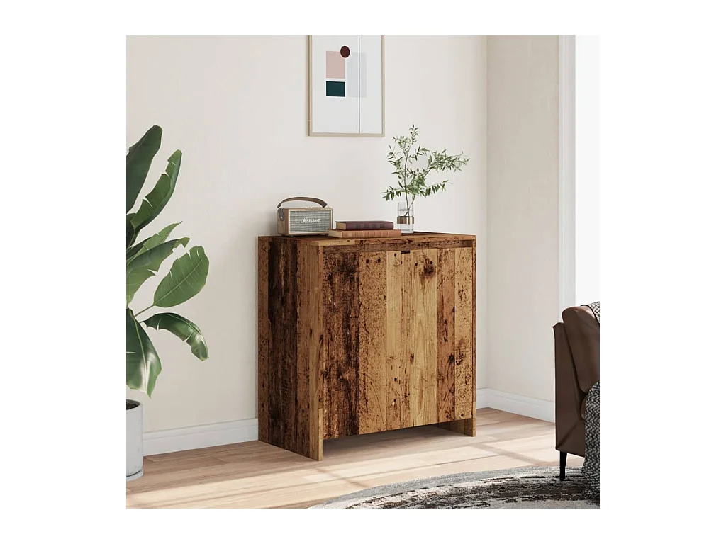 Credenza | Buffet | Armadio Legno Antico 70x41x75 cm in Truciolato
